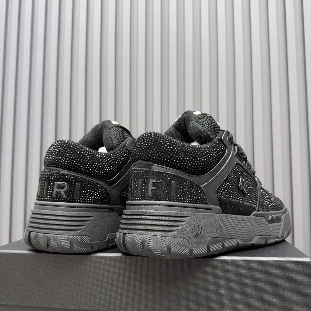 Amiri Crystal MA-1 Leather Sneakers - DopestKickz