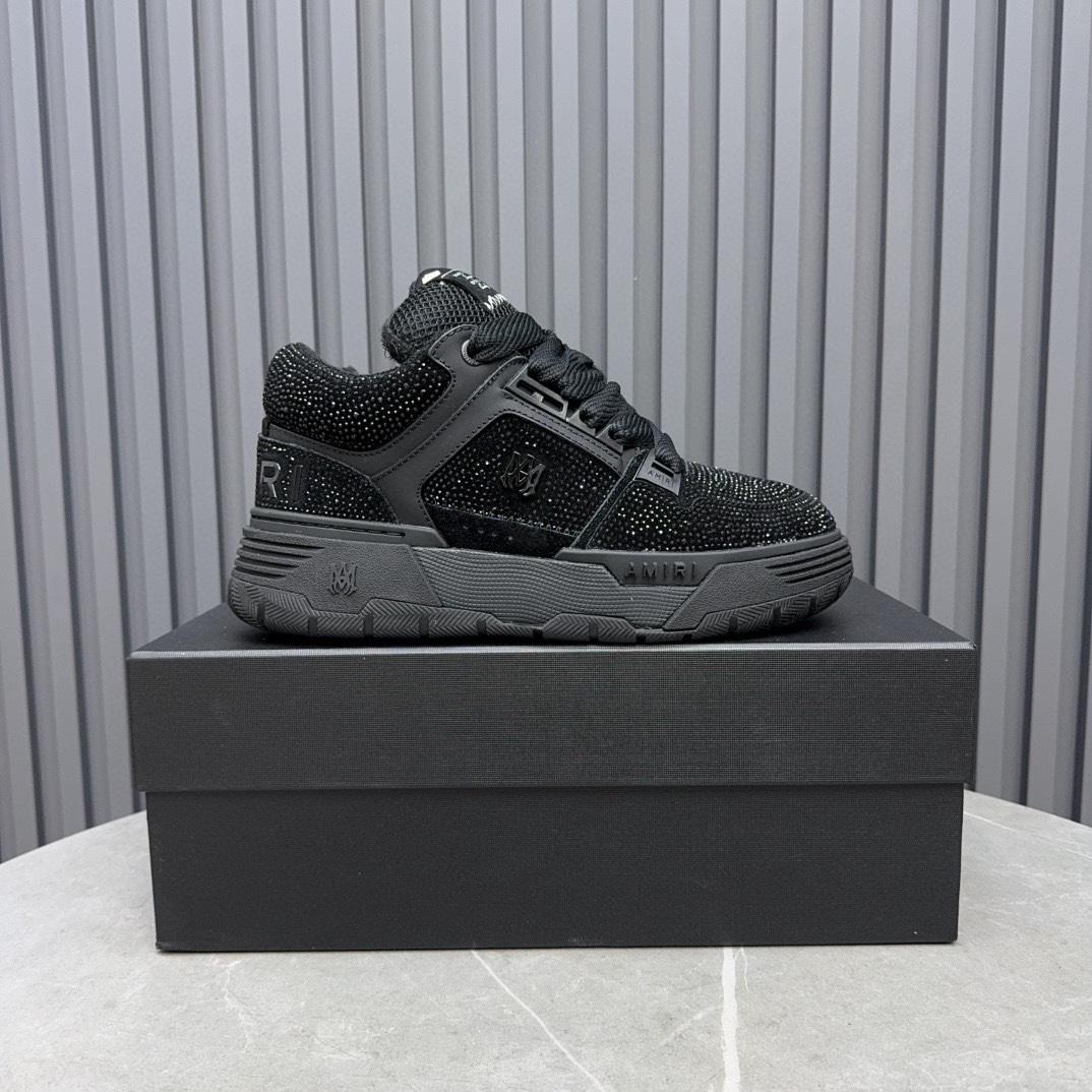 Amiri Crystal MA-1 Leather Sneakers - DopestKickz