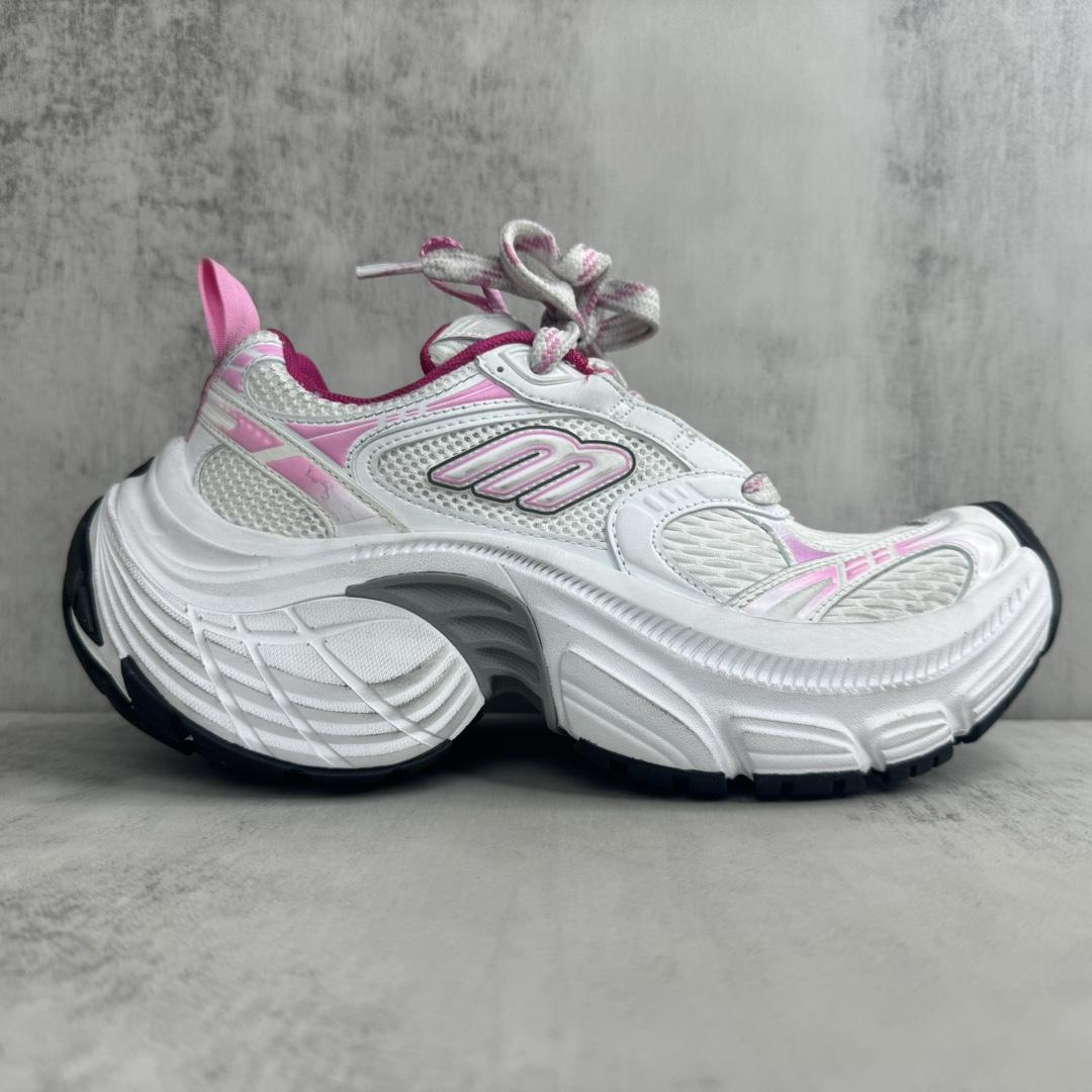 Balenciaga 6XL Sneaker In White, Light pink, Grey And Black - DopestKickz