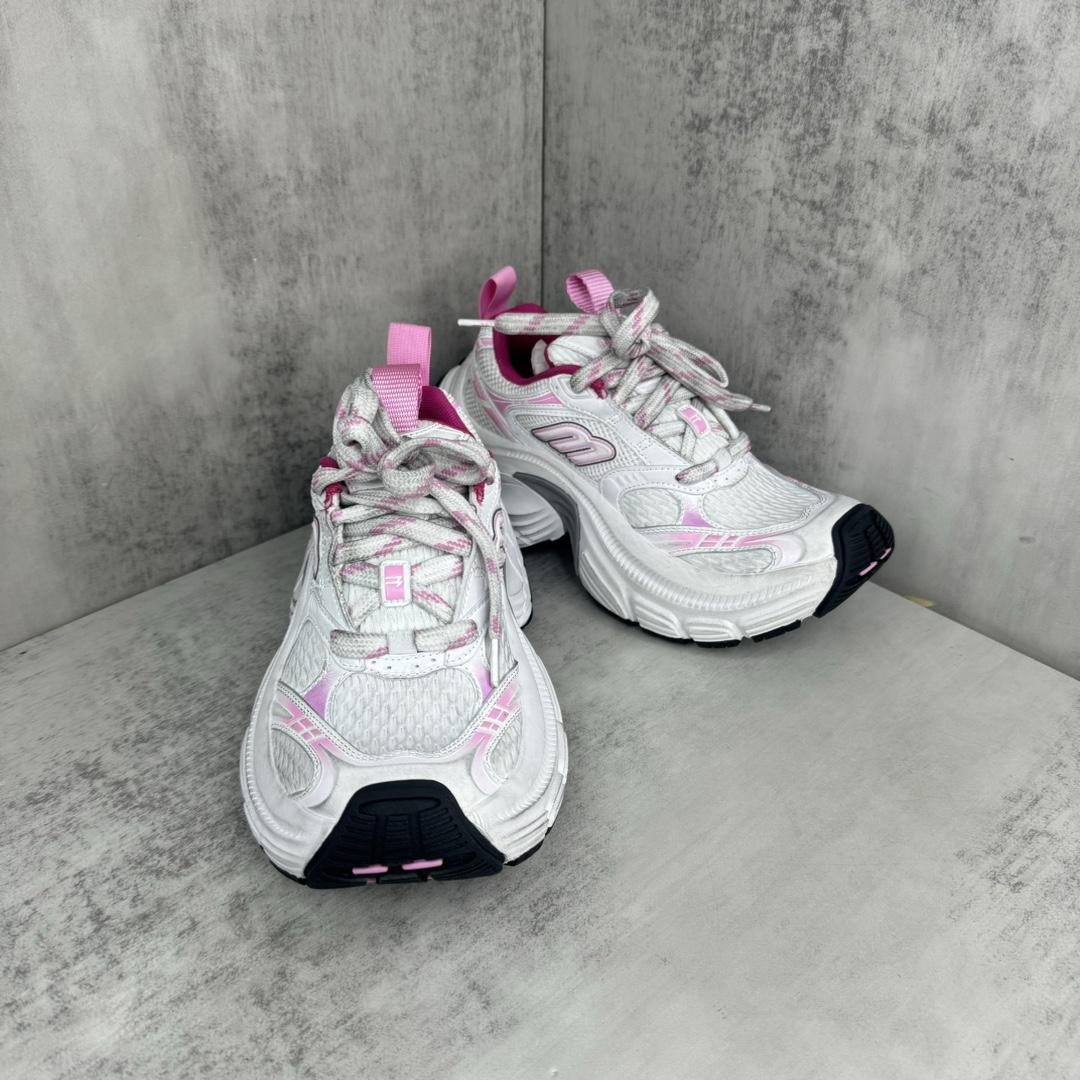 Balenciaga 6XL Sneaker In White, Light pink, Grey And Black - DopestKickz