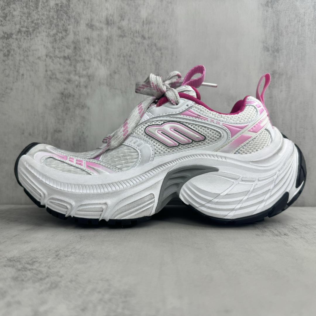 Balenciaga 6XL Sneaker In White, Light pink, Grey And Black - DopestKickz