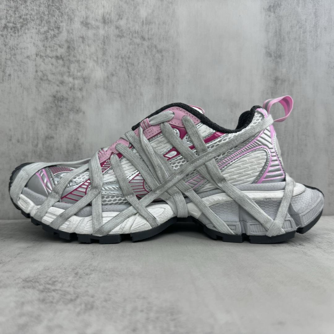 Balenciaga 3XL Extreme Lace Sneaker In White/grey - DopestKickz