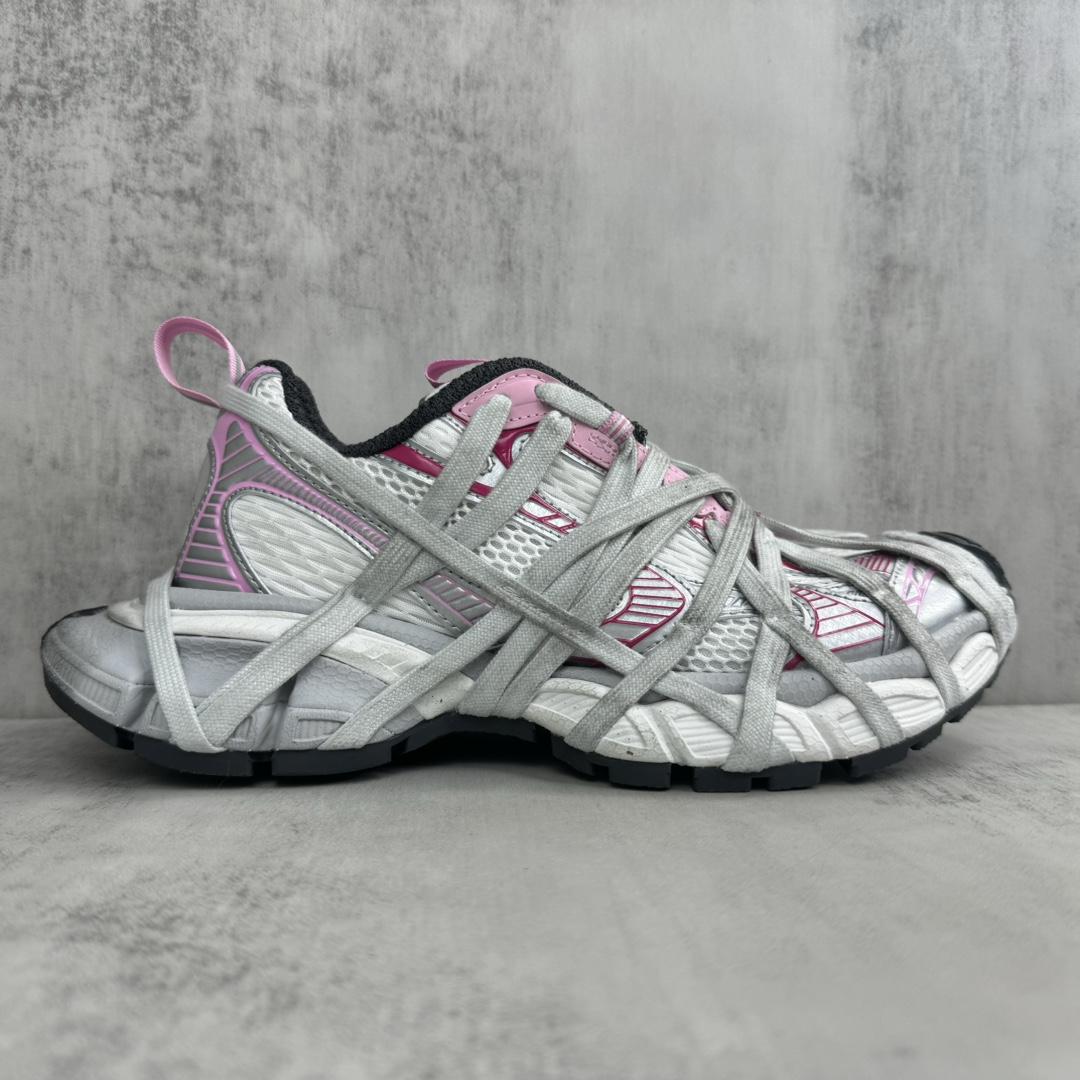 Balenciaga 3XL Extreme Lace Sneaker In White/grey - DopestKickz