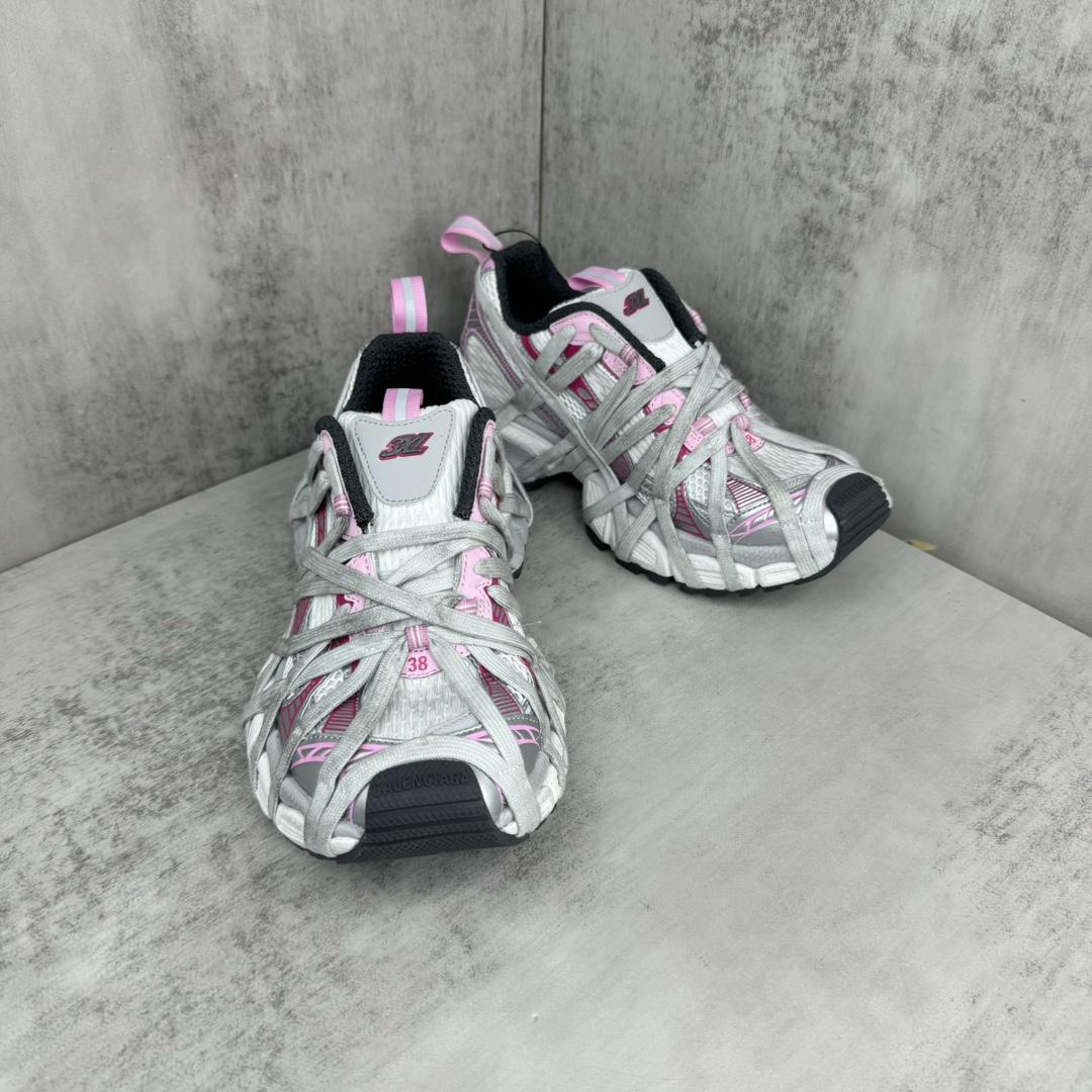 Balenciaga 3XL Extreme Lace Sneaker In White/grey - DopestKickz