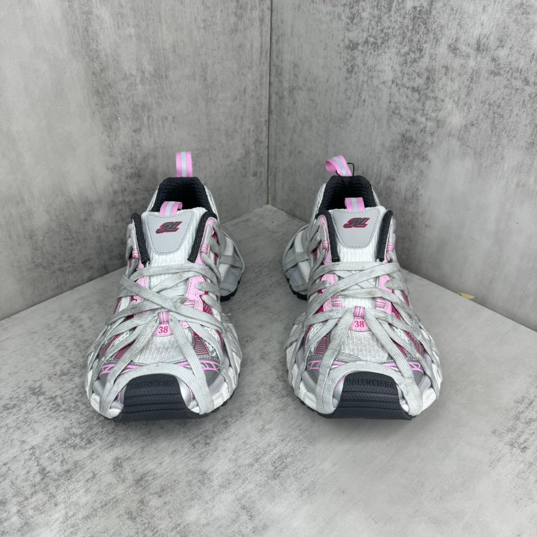 Balenciaga 3XL Extreme Lace Sneaker In White/grey - DopestKickz