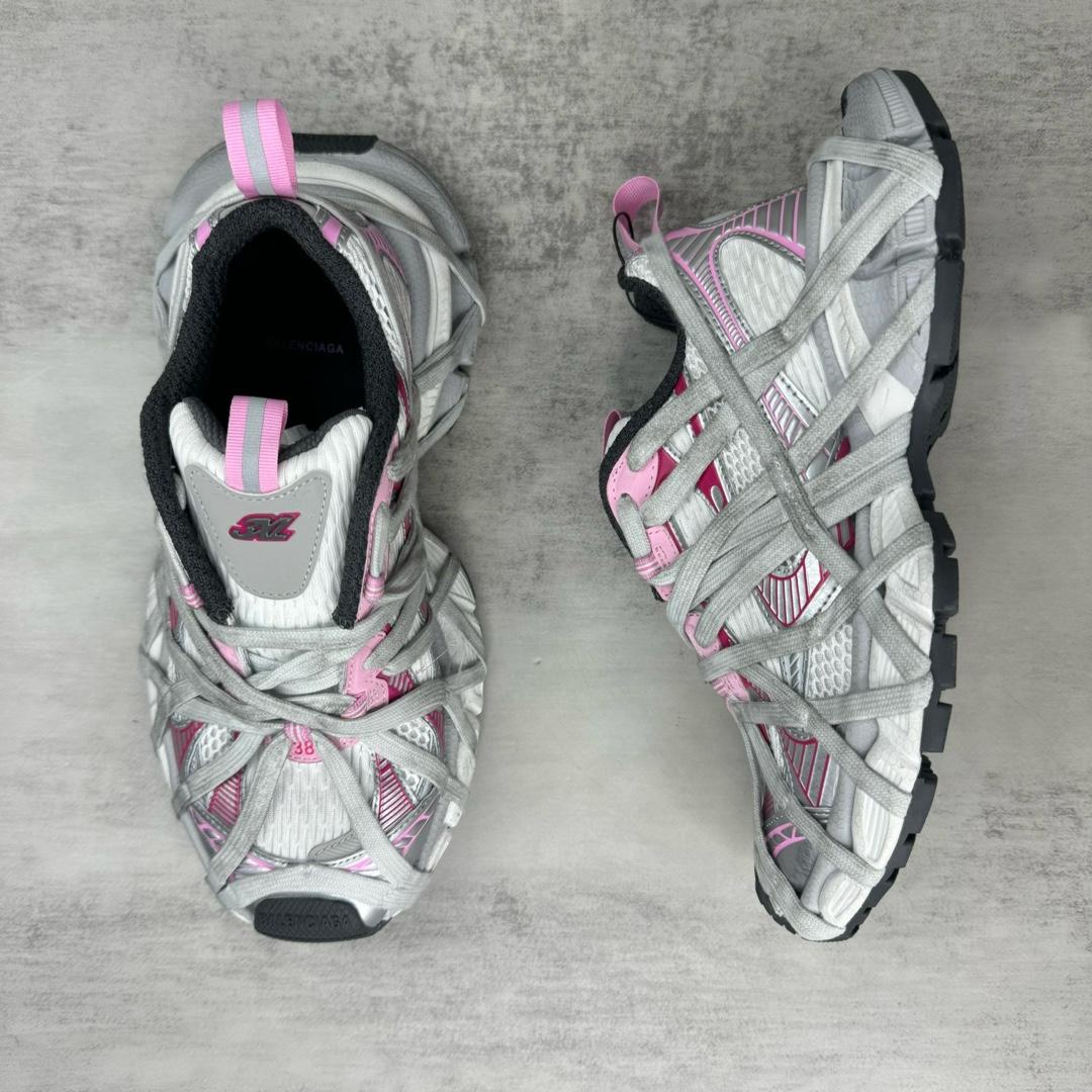 Balenciaga 3XL Extreme Lace Sneaker In White/grey - DopestKickz