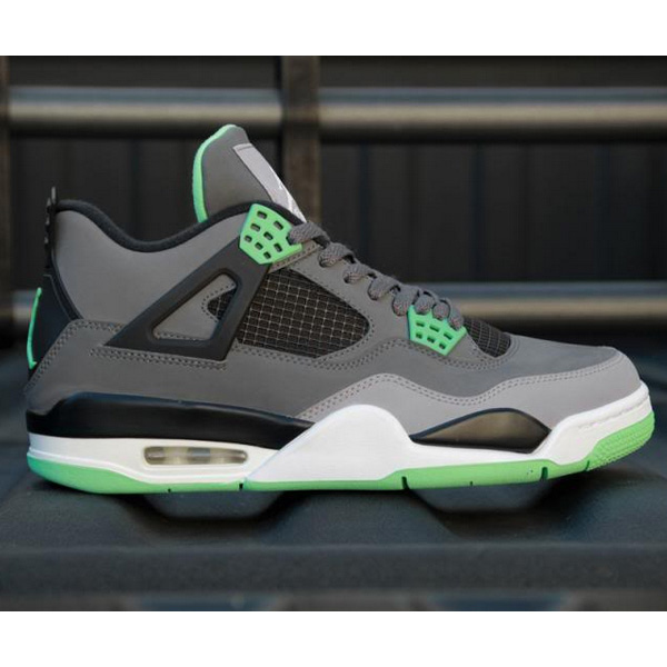 Jordan 4 Retro Green Glow Sneakers    - DopestKickz