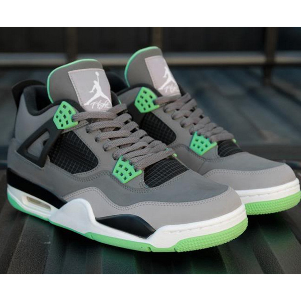Jordan 4 Retro Green Glow Sneakers    - DopestKickz
