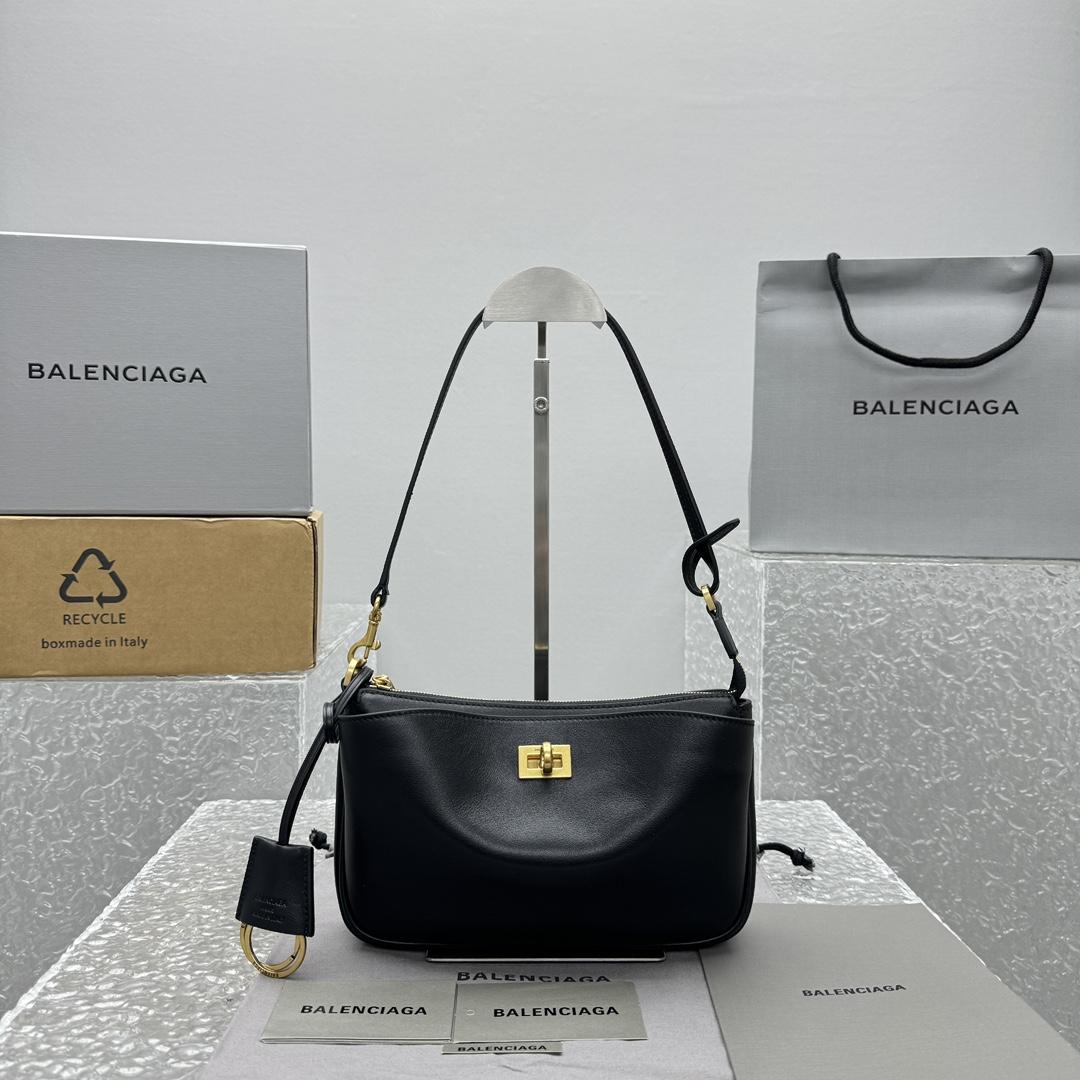 Balenciaga Rodeo Sling Pochette In Black - DopestKickz