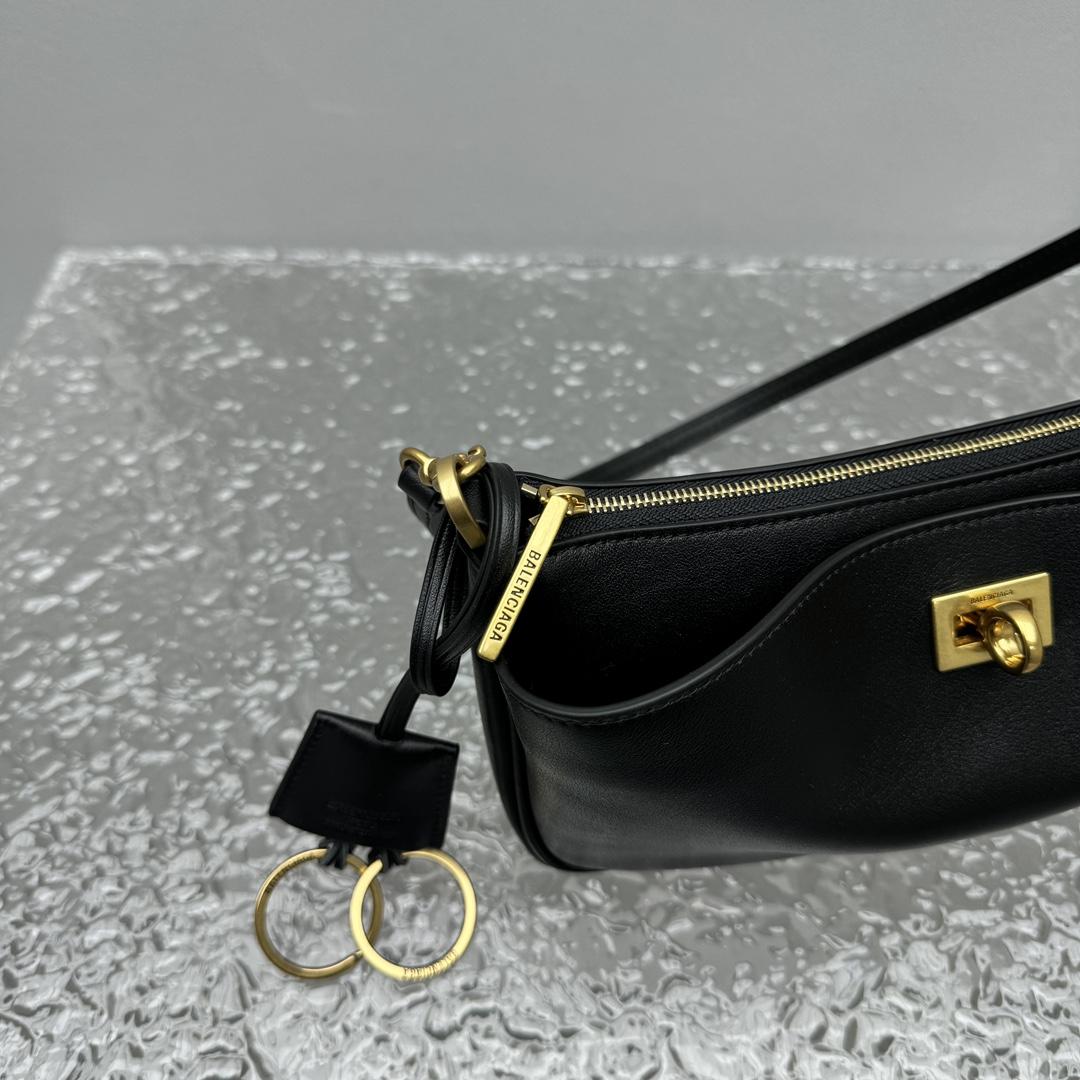 Balenciaga Rodeo Sling Pochette In Black - DopestKickz