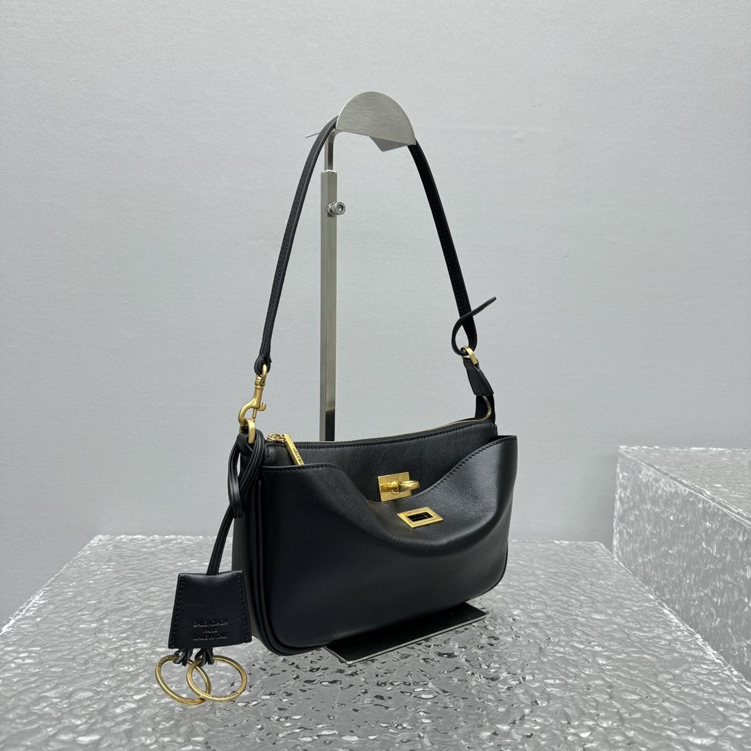 Balenciaga Rodeo Sling Pochette In Black - DopestKickz