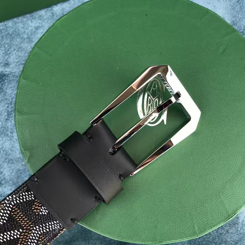 Goyard Paris Leather Mens Belt - DopestKickz