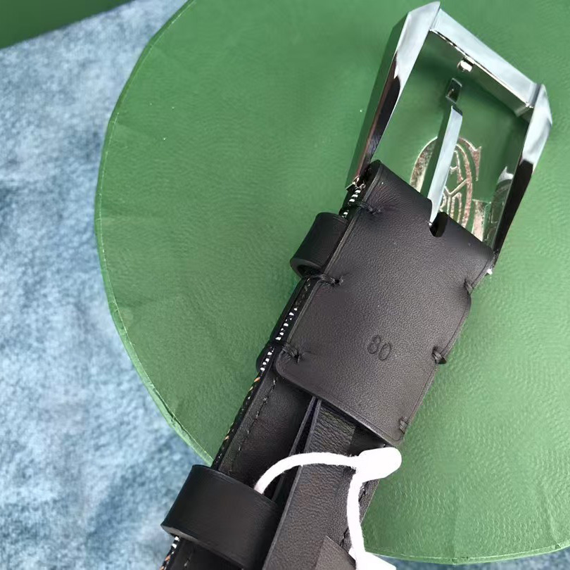 Goyard Paris Leather Mens Belt - DopestKickz