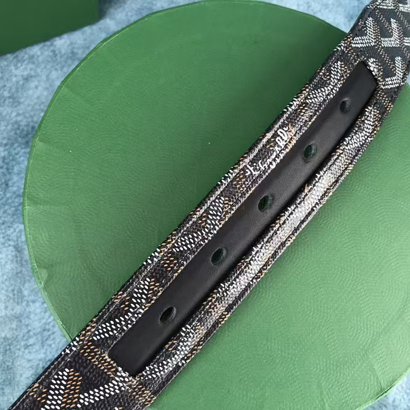 Goyard Paris Leather Mens Belt - DopestKickz