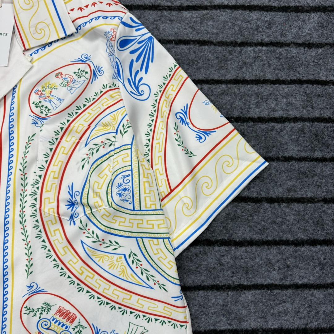 Casablanca Short Sleeve Cuban Collar Shirt - DopestKickz