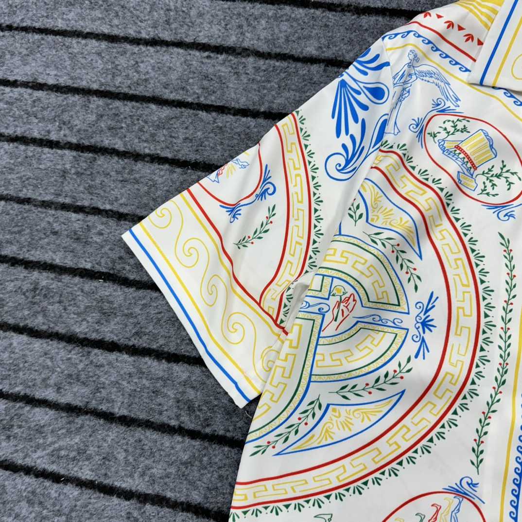 Casablanca Short Sleeve Cuban Collar Shirt - DopestKickz