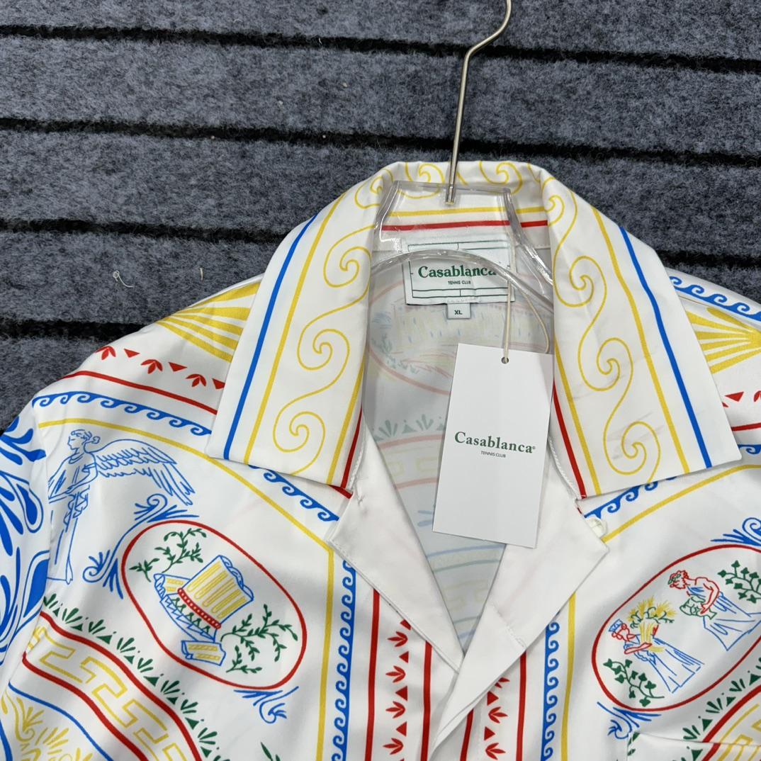 Casablanca Short Sleeve Cuban Collar Shirt - DopestKickz