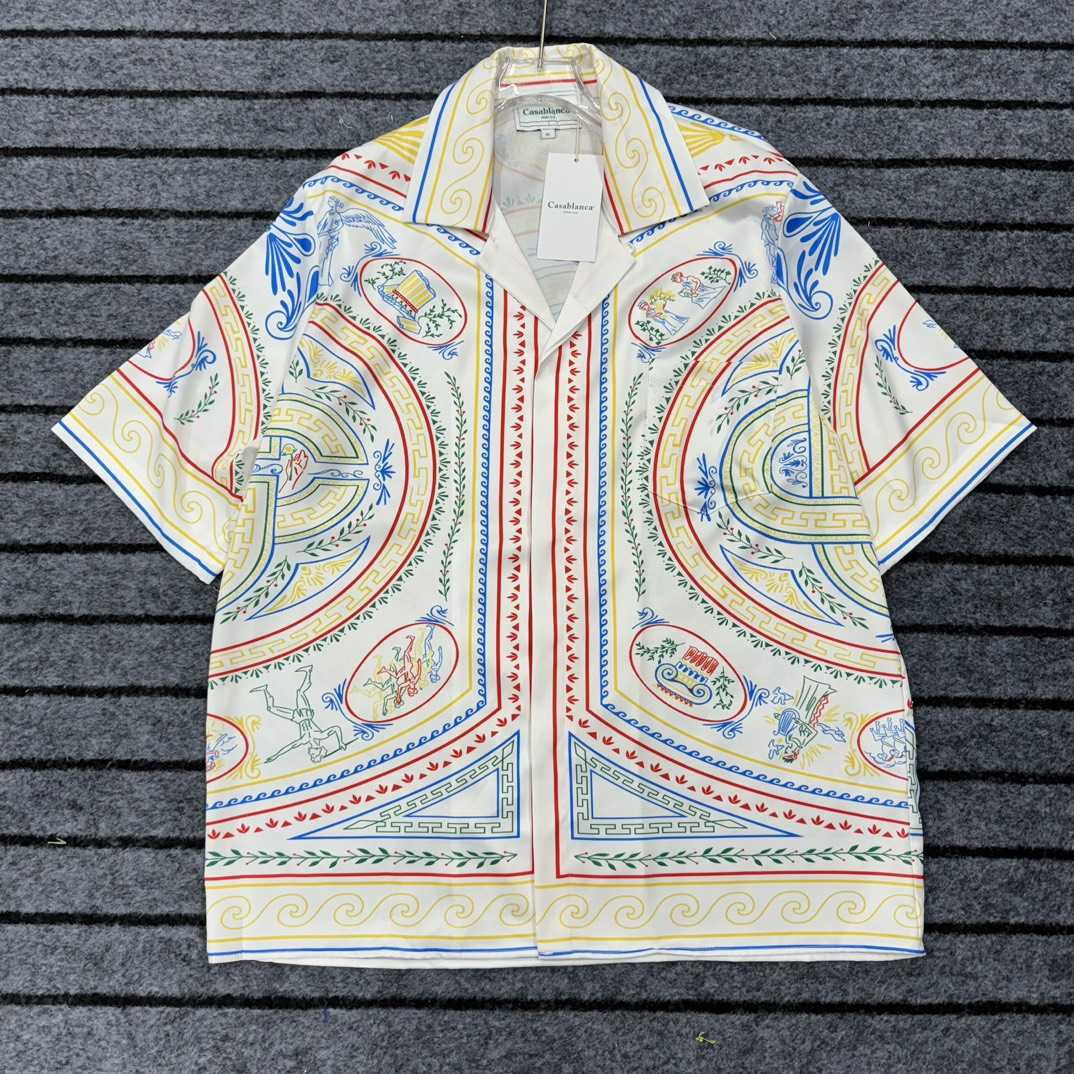 Casablanca Short Sleeve Cuban Collar Shirt - DopestKickz