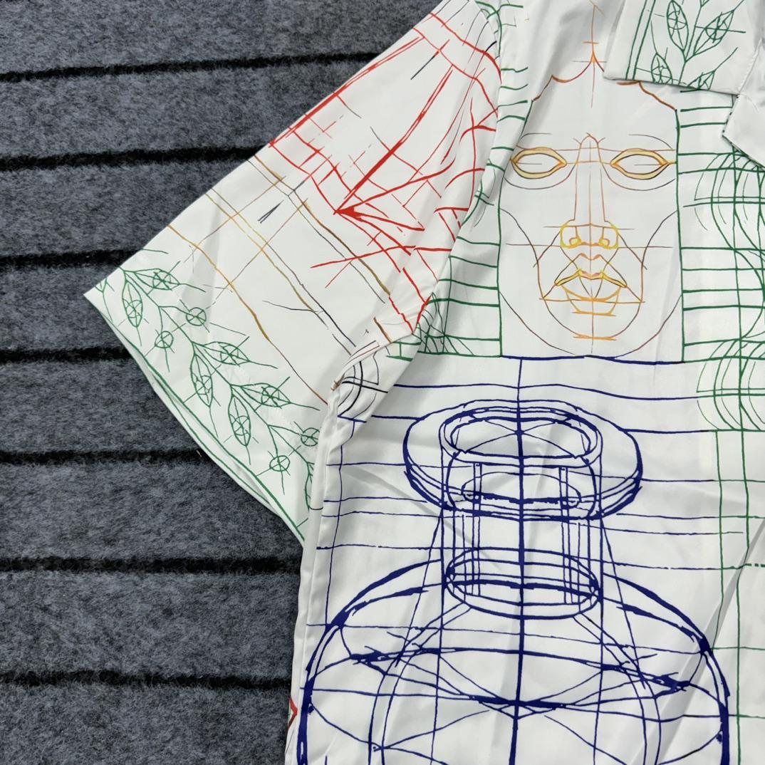 Casablanca Short Sleeve Cuban Collar Shirt - DopestKickz