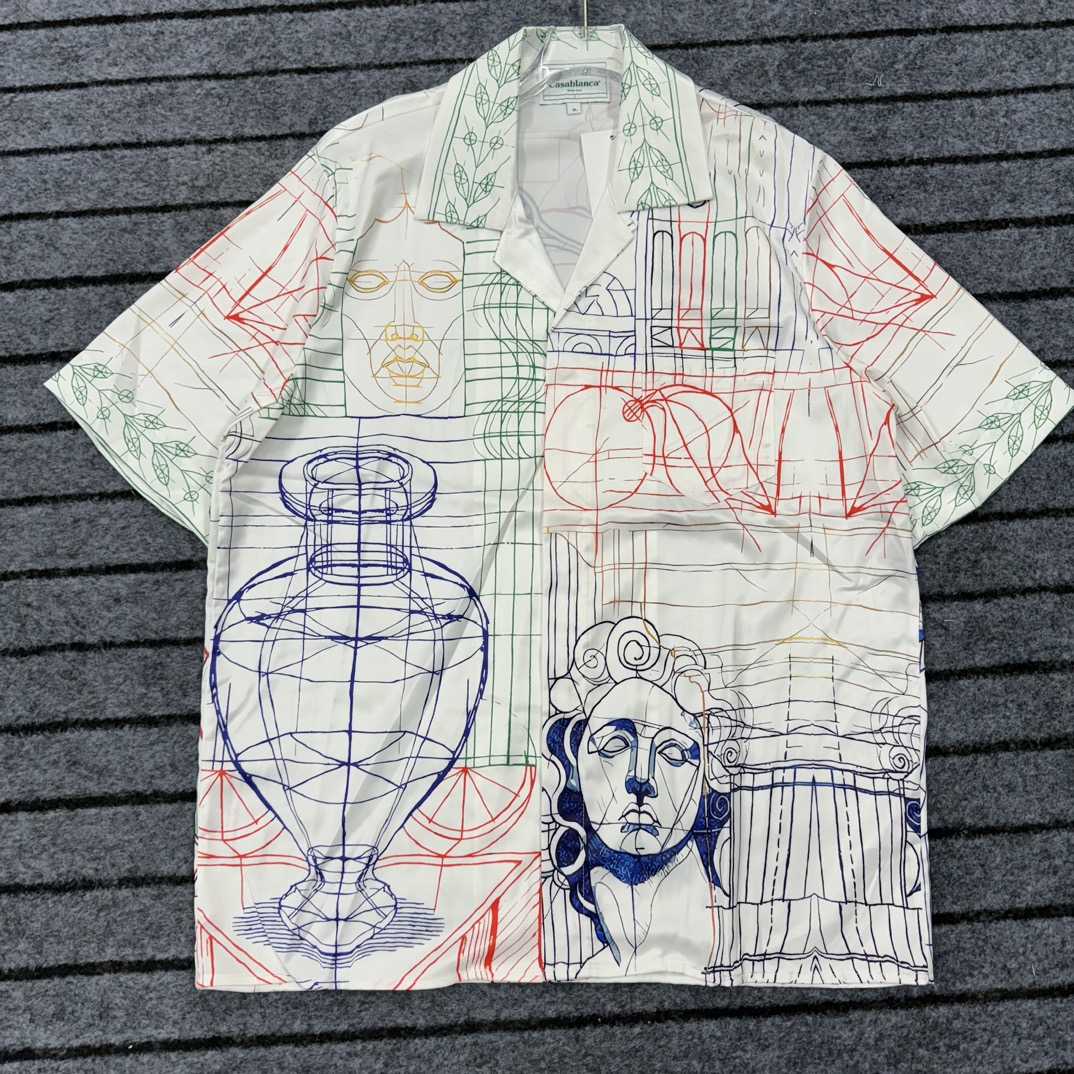 Casablanca Short Sleeve Cuban Collar Shirt - DopestKickz