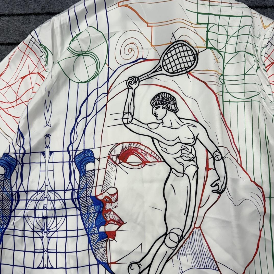 Casablanca Short Sleeve Cuban Collar Shirt - DopestKickz