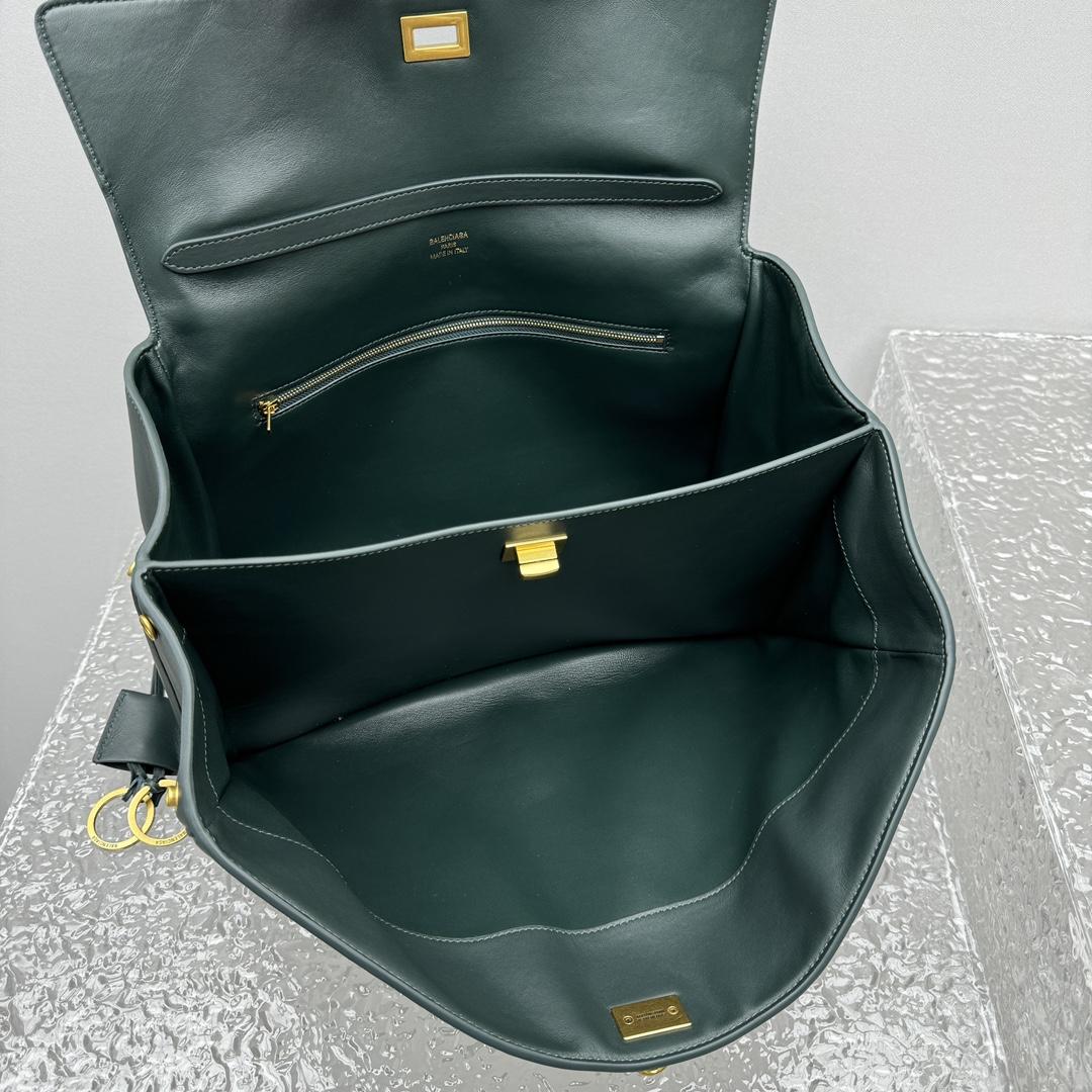 Balenciaga Rodeo Medium Handbag In Pine Green - DopestKickz