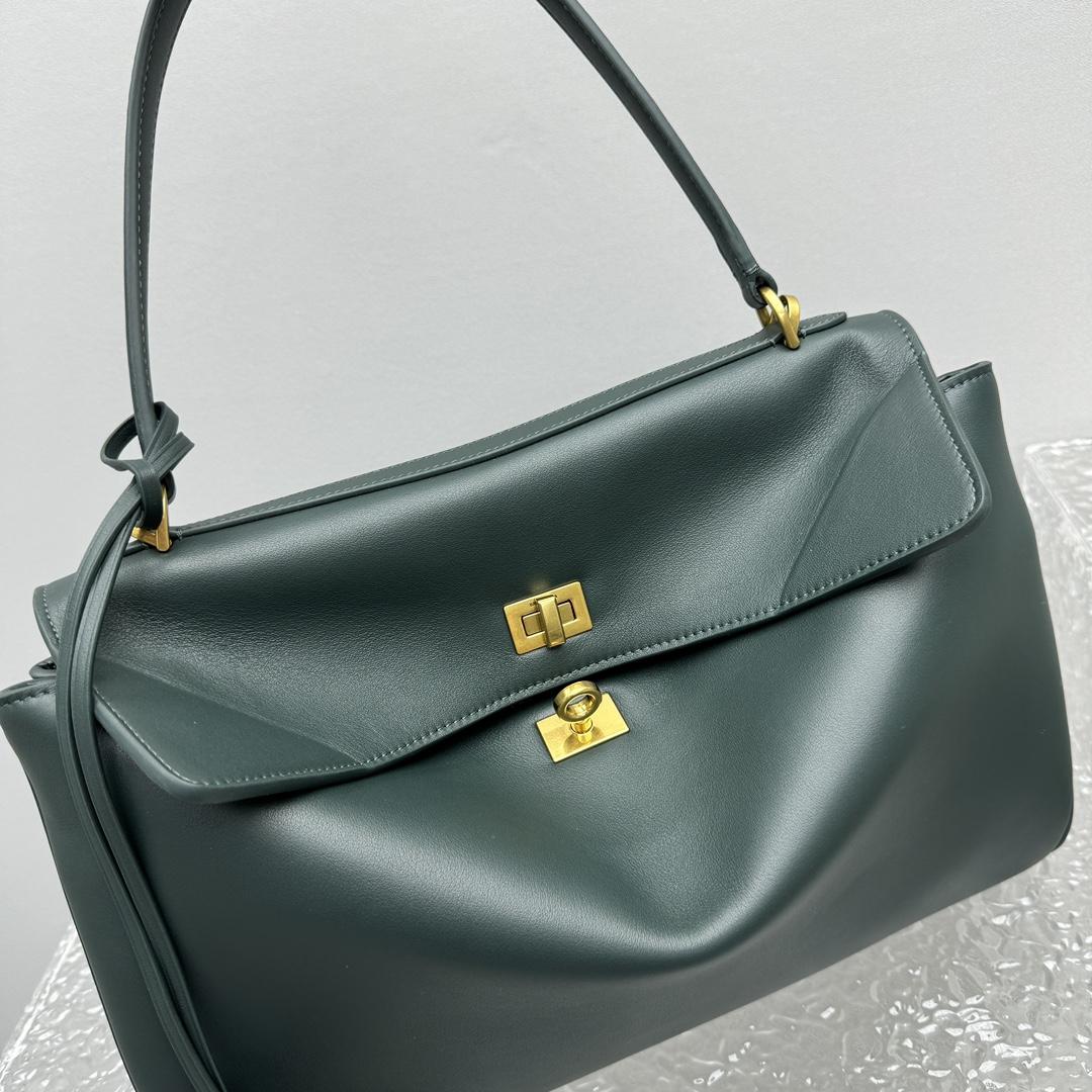 Balenciaga Rodeo Medium Handbag In Pine Green - DopestKickz
