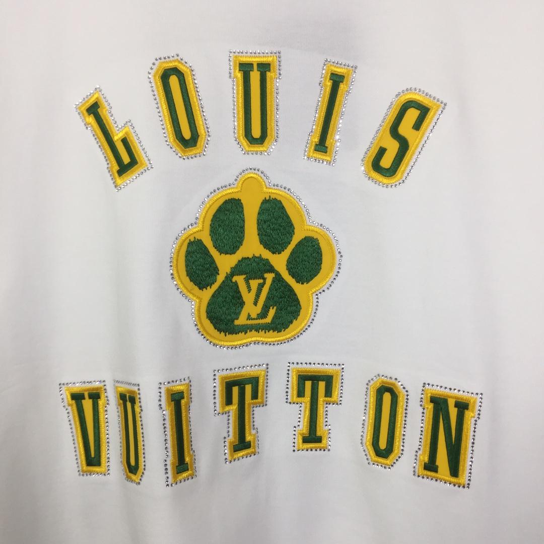 Louis Vuitton Embellished Short-Sleeved Cotton Crewneck - DopestKickz