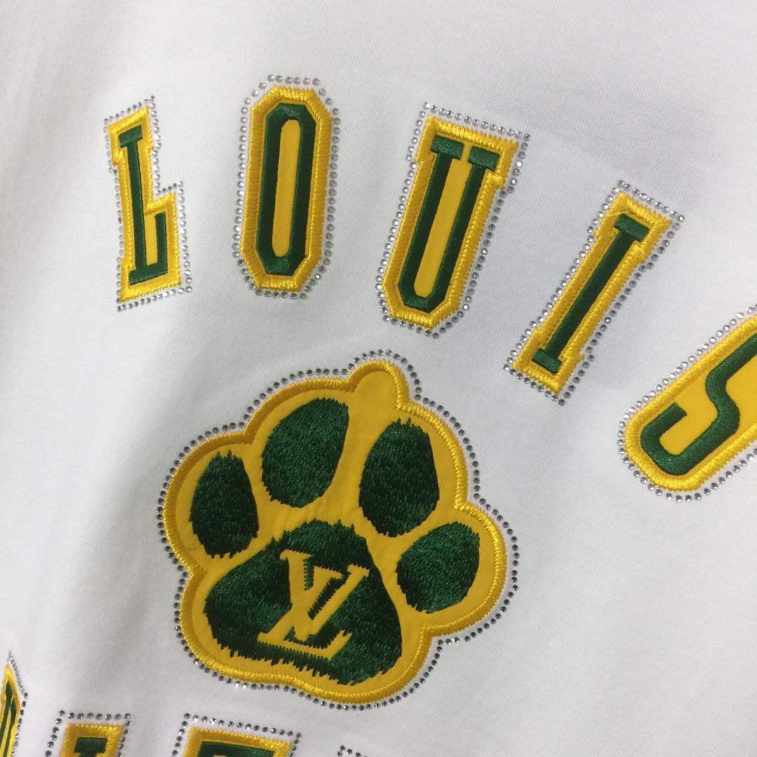 Louis Vuitton Embellished Short-Sleeved Cotton Crewneck - DopestKickz