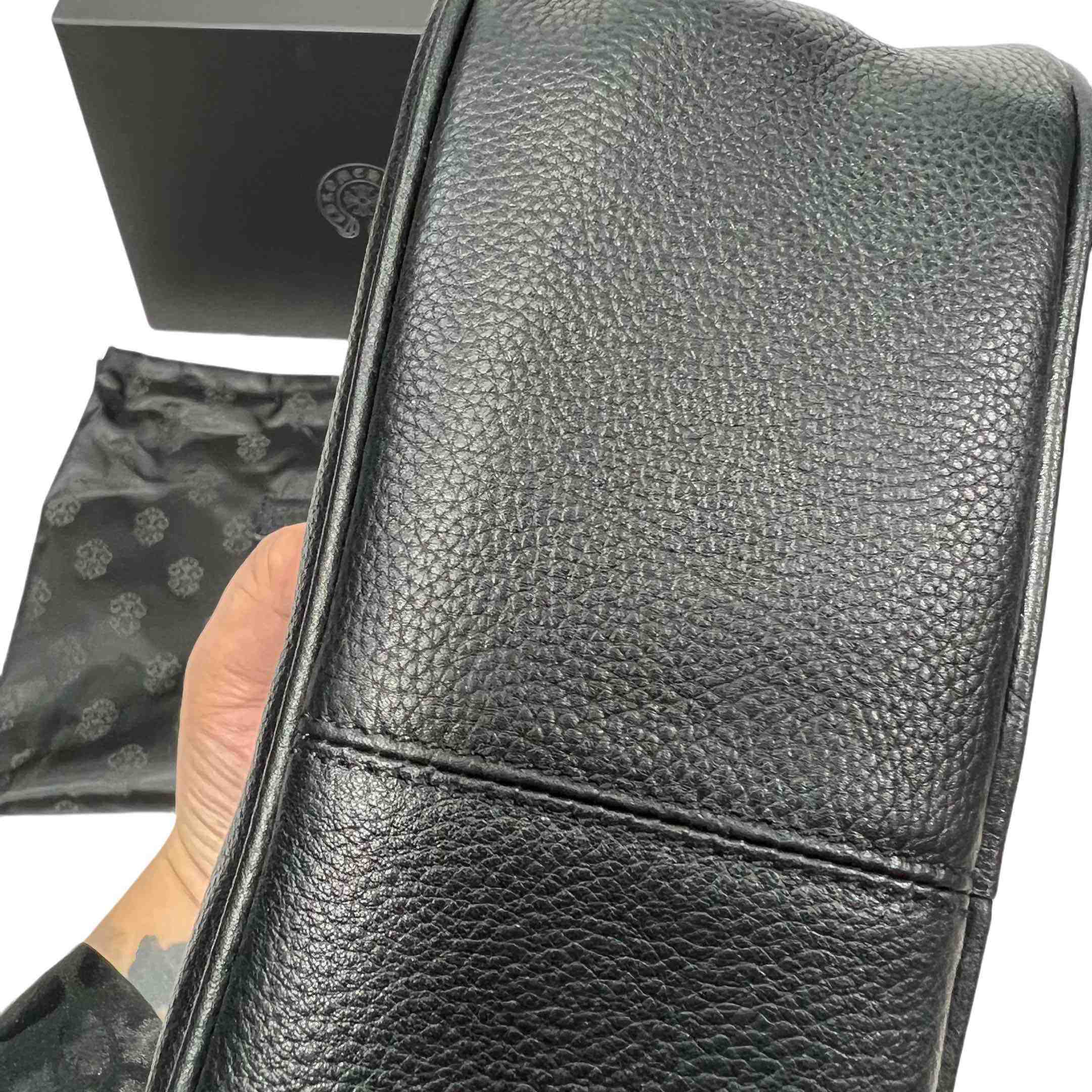 Chrome Heart Black Nugget Bag   25-16-9cm - DopestKickz