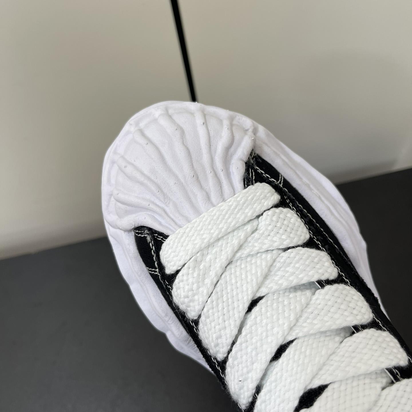 Maison Mihara Yasuhiro OG Sole Canvas Low Black Sneakers - DopestKickz