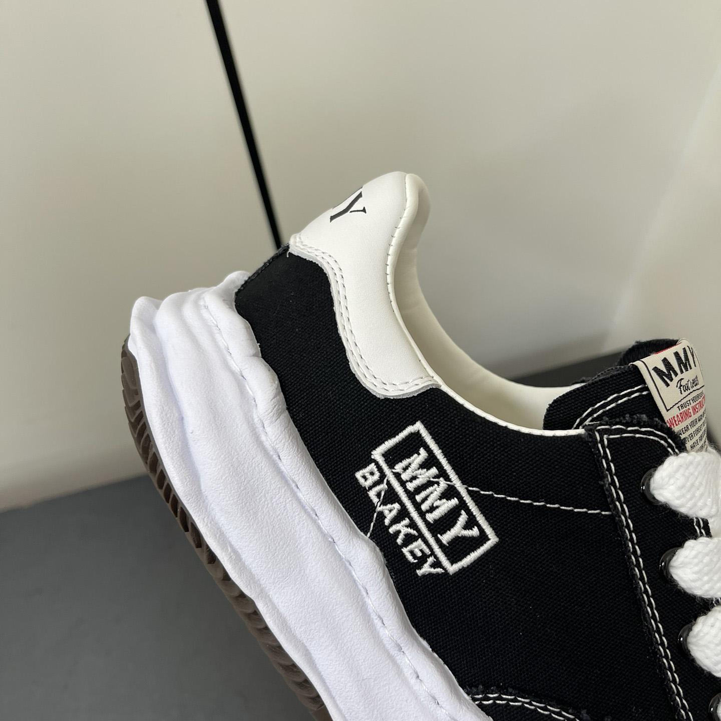 Maison Mihara Yasuhiro OG Sole Canvas Low Black Sneakers - DopestKickz