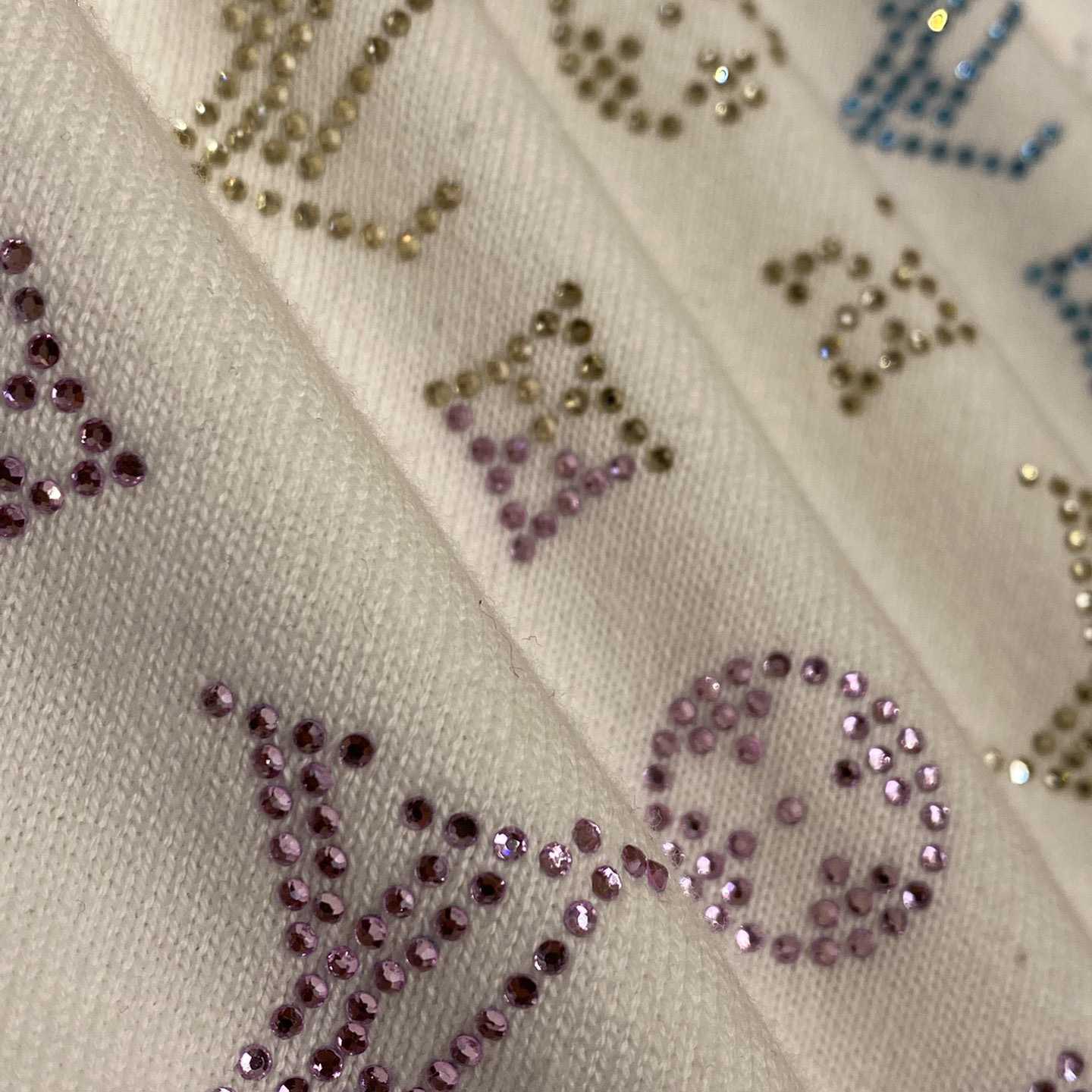 Louis Vuitton Monogram Gradient Embellished Short-Sleeved Crewneck  1AGTLD - DopestKickz