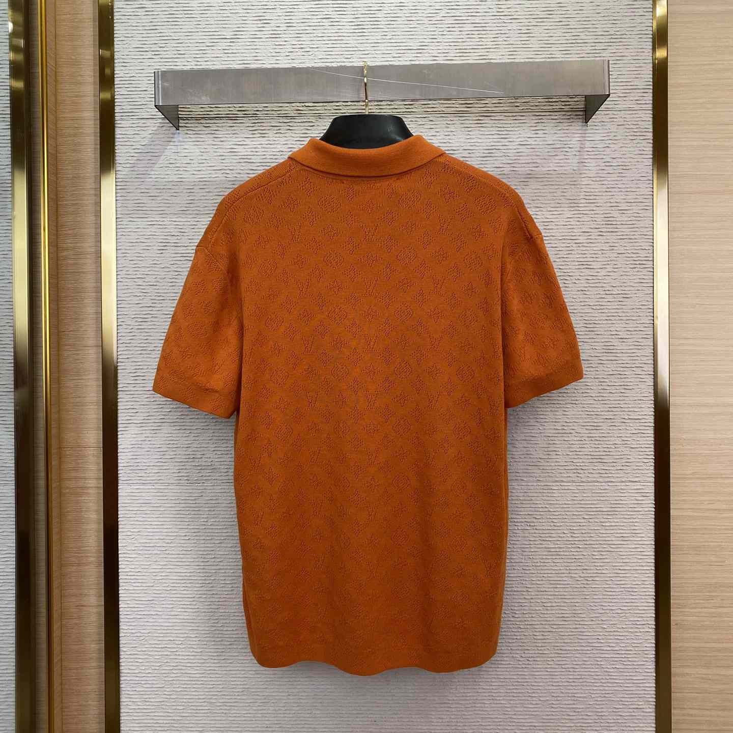 Louis Vuitton Monogram Pointelle Short-Sleeved Cotton Shirt   1AFQSY - DopestKickz