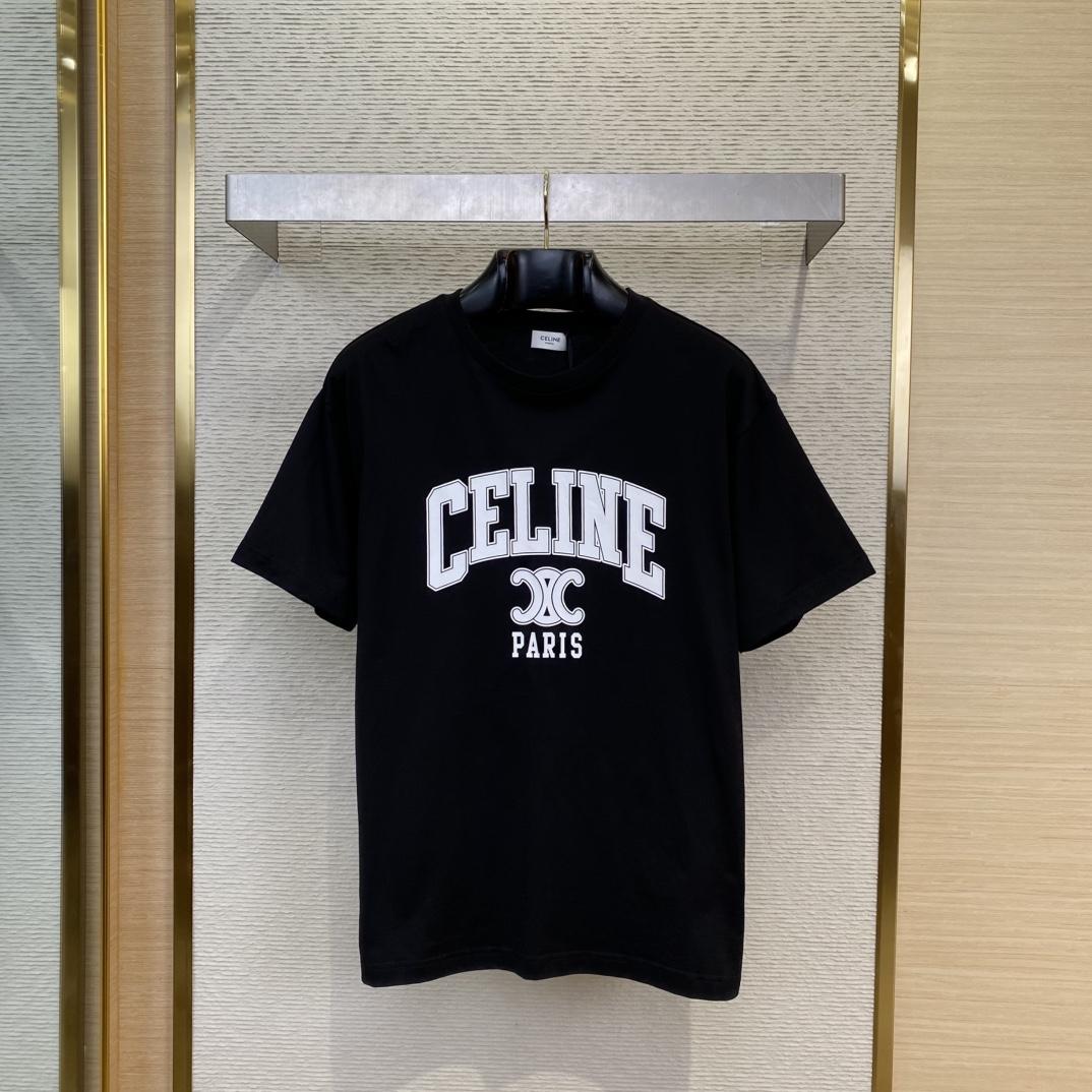 Celine Loose T-shirt In Cotton Jersey - DopestKickz