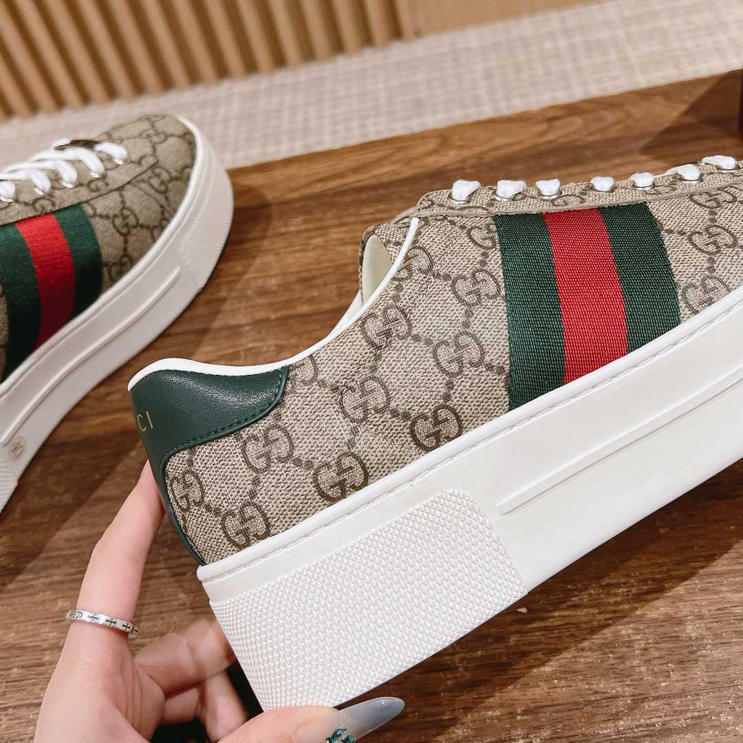 Gucci Ace Sneaker With Web - DopestKickz