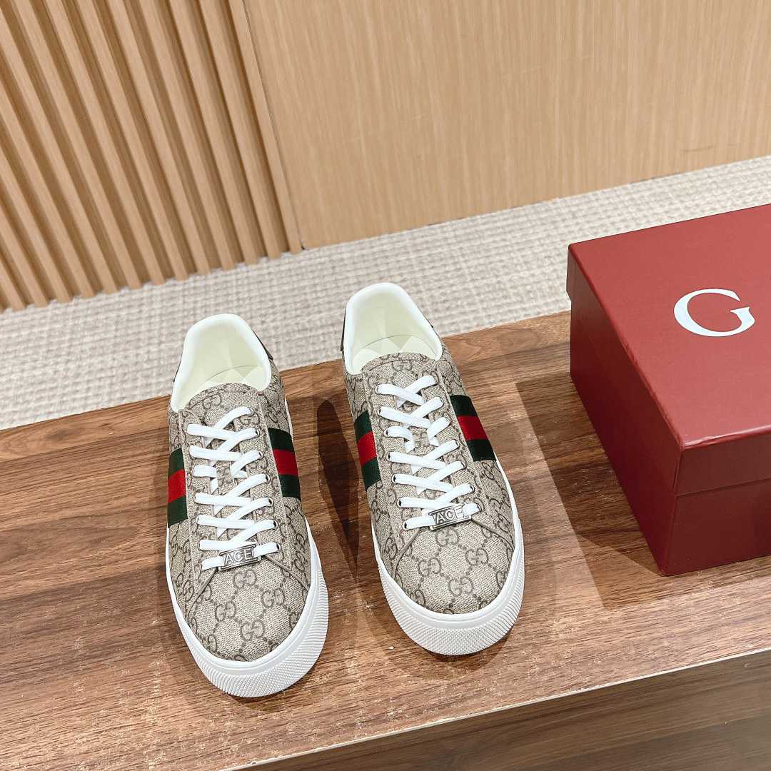 Gucci Ace Sneaker With Web - DopestKickz