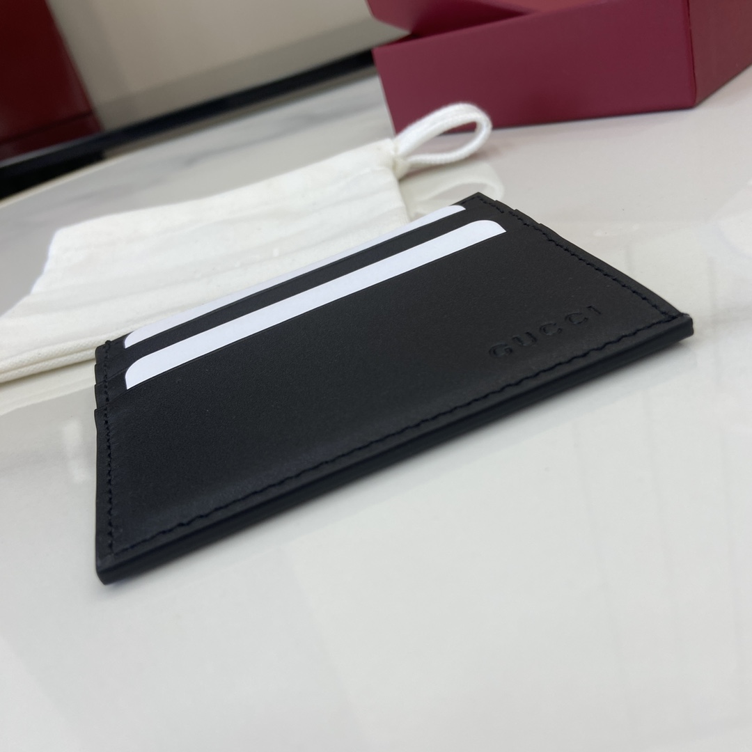 Gucci GG Emblem Embossed Card Case - DopestKickz