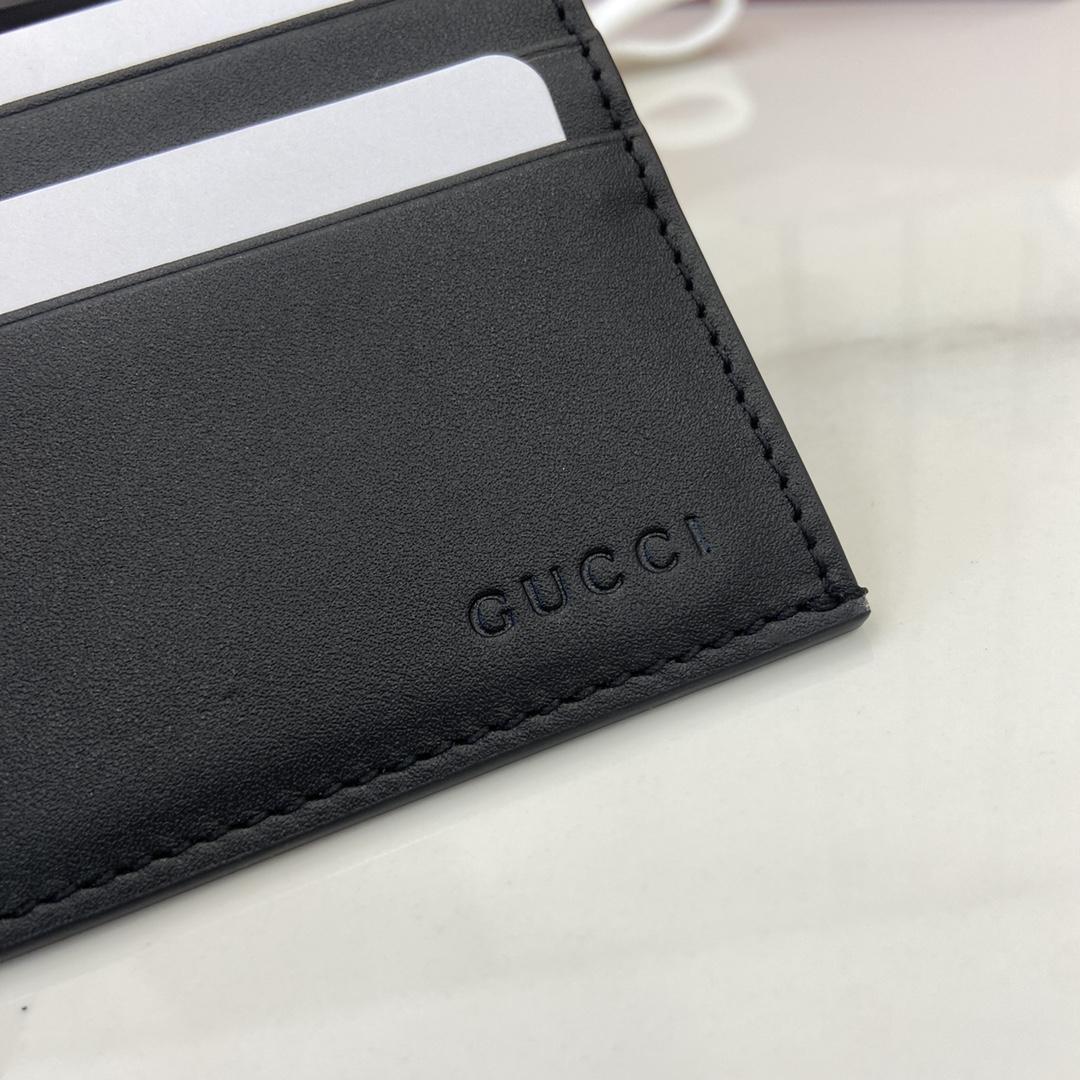 Gucci GG Emblem Embossed Card Case - DopestKickz