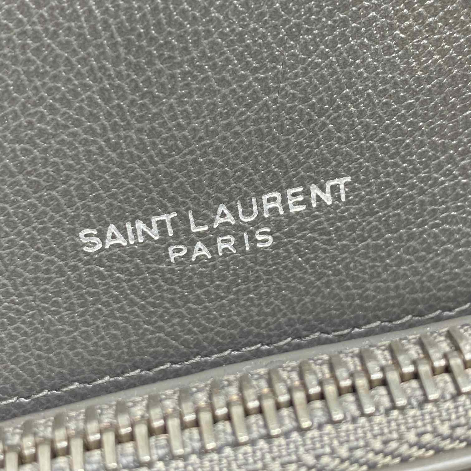Saint Laurent Gray Matelassé Sheepskin Large College Bag  32cm - DopestKickz