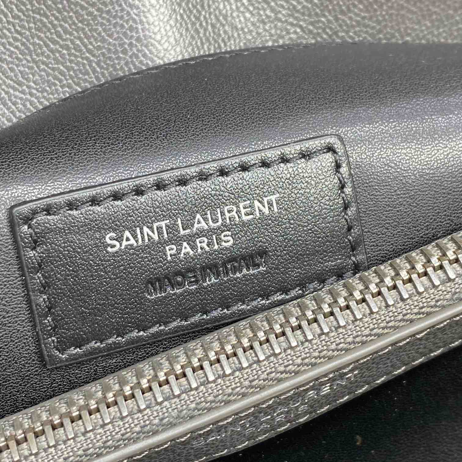 Saint Laurent Gray Matelassé Sheepskin Large College Bag  32cm - DopestKickz