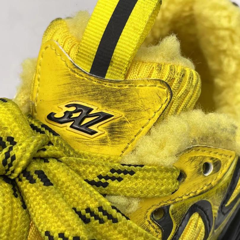 Balenciaga 3XL Ski Sneaker In Yellow And Black Mesh And Polyurethane - DopestKickz