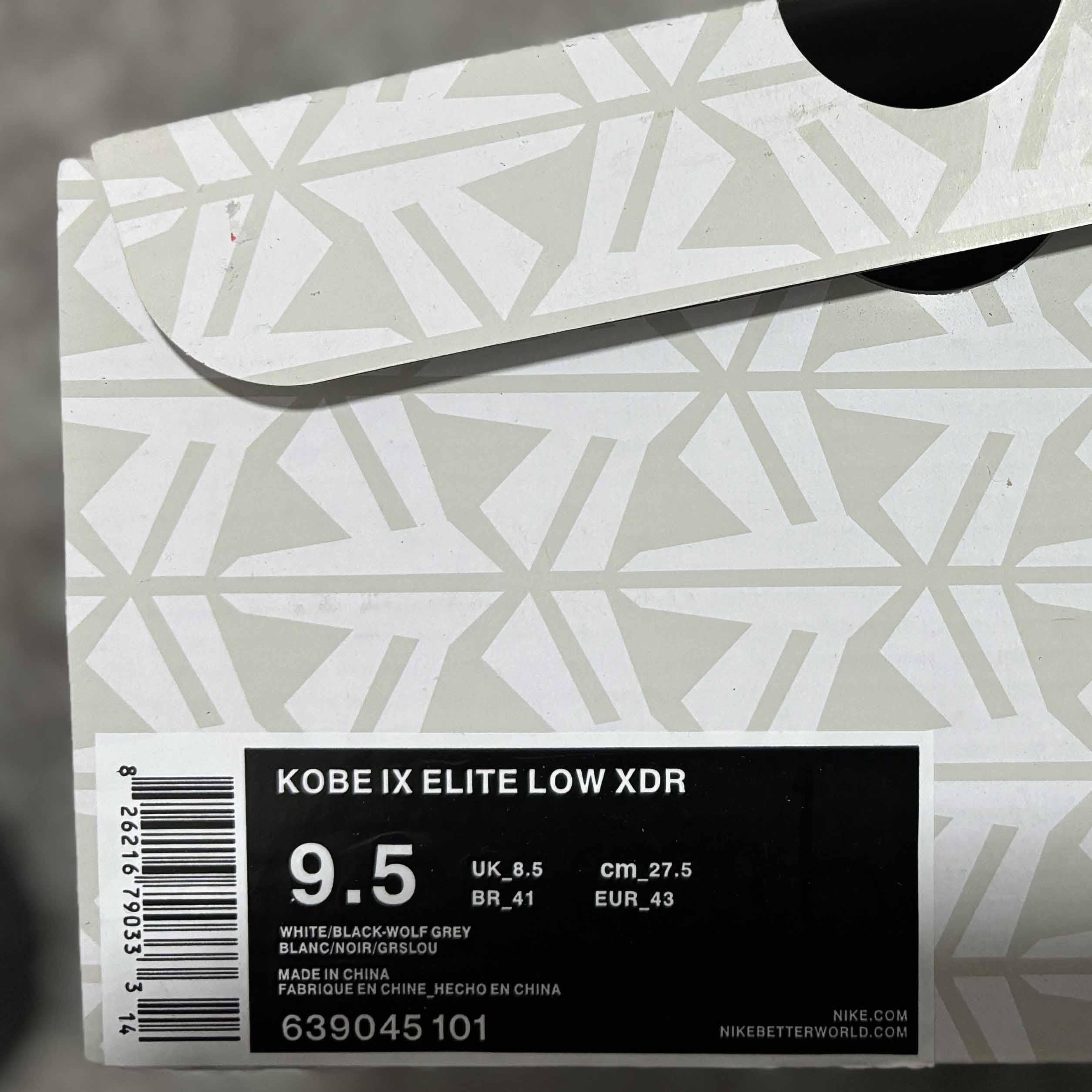 Nike Kobe 9 Elite Low Beethoven Sneakers    639045-101 - DopestKickz