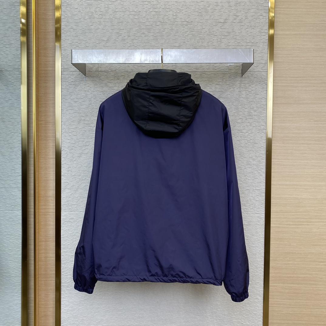 Prada Re-Nylon Reversible Hooded Jacket - DopestKickz