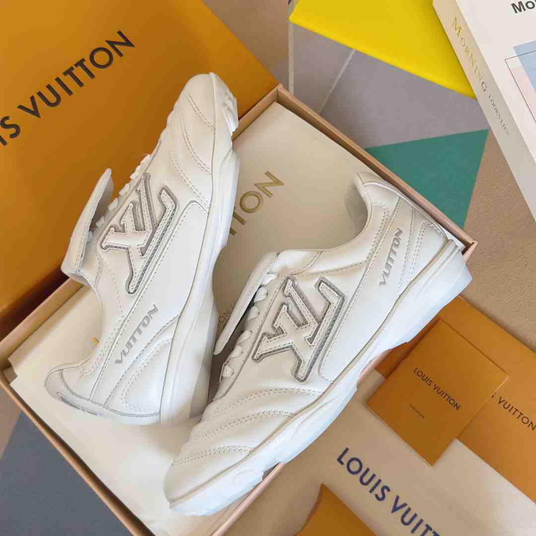 Louis Vuitton LV Footprint Soccer Sneaker   1AHDOA - DopestKickz