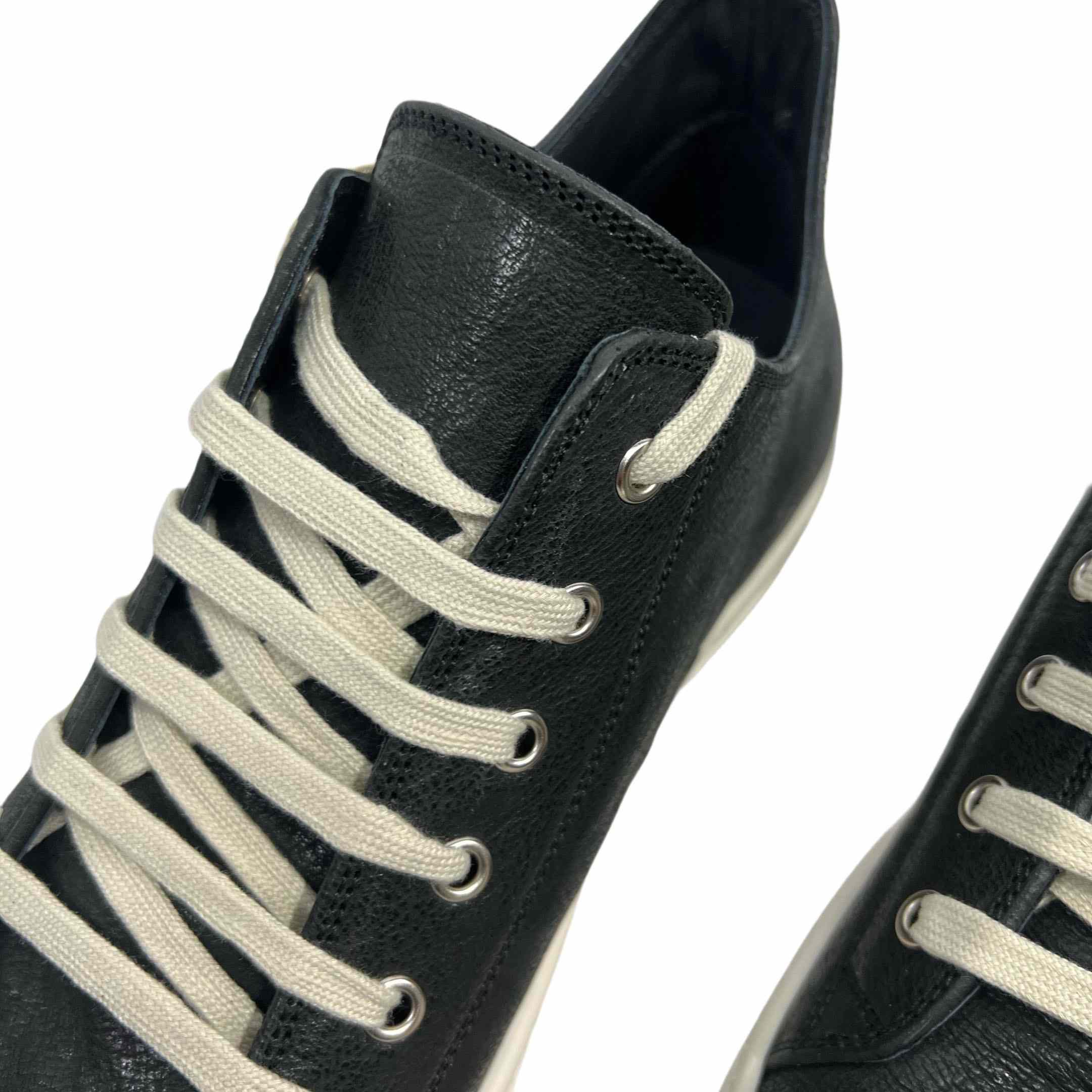 Rick Owens Leather Low-Top Sneakers - DopestKickz