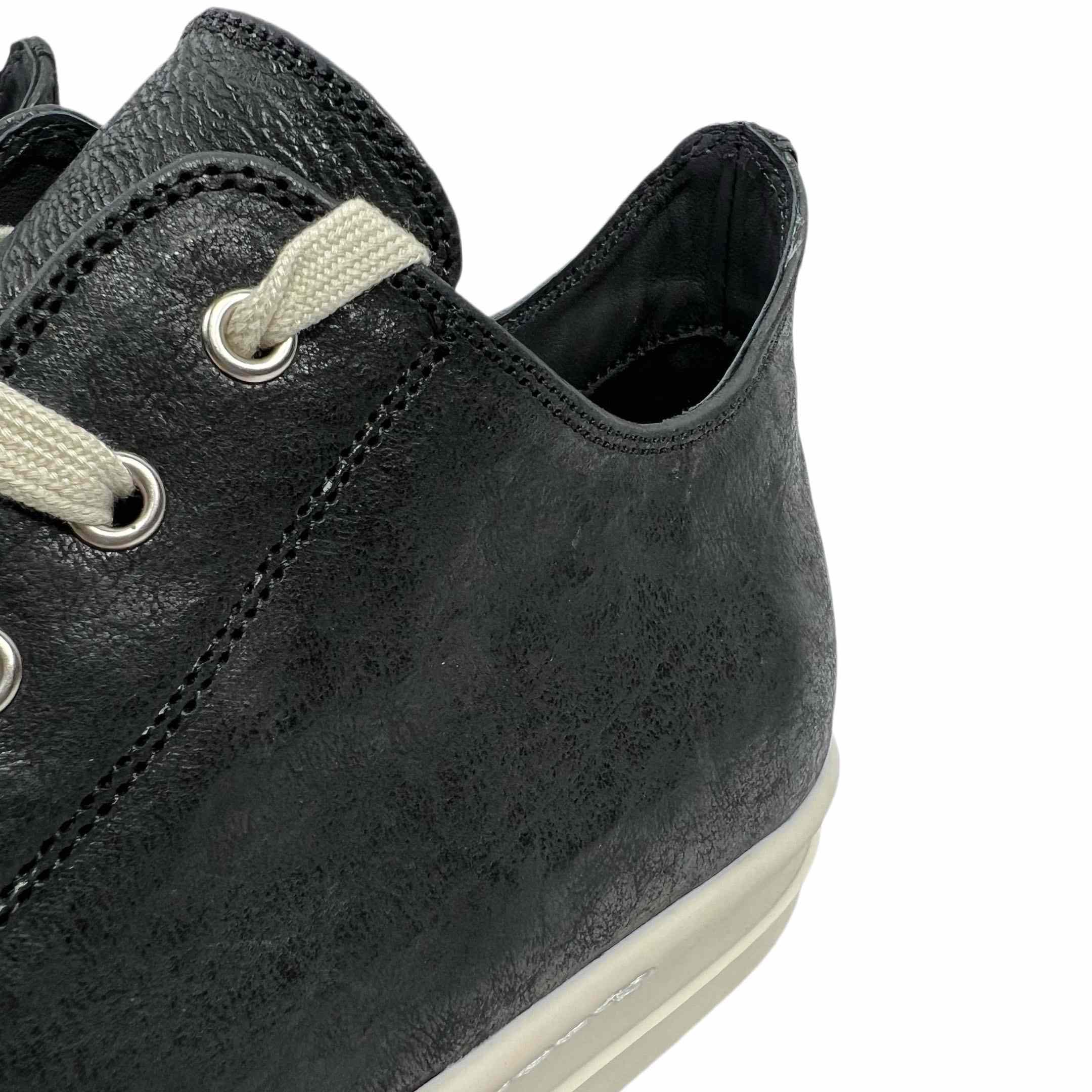 Rick Owens Leather Low-Top Sneakers - DopestKickz