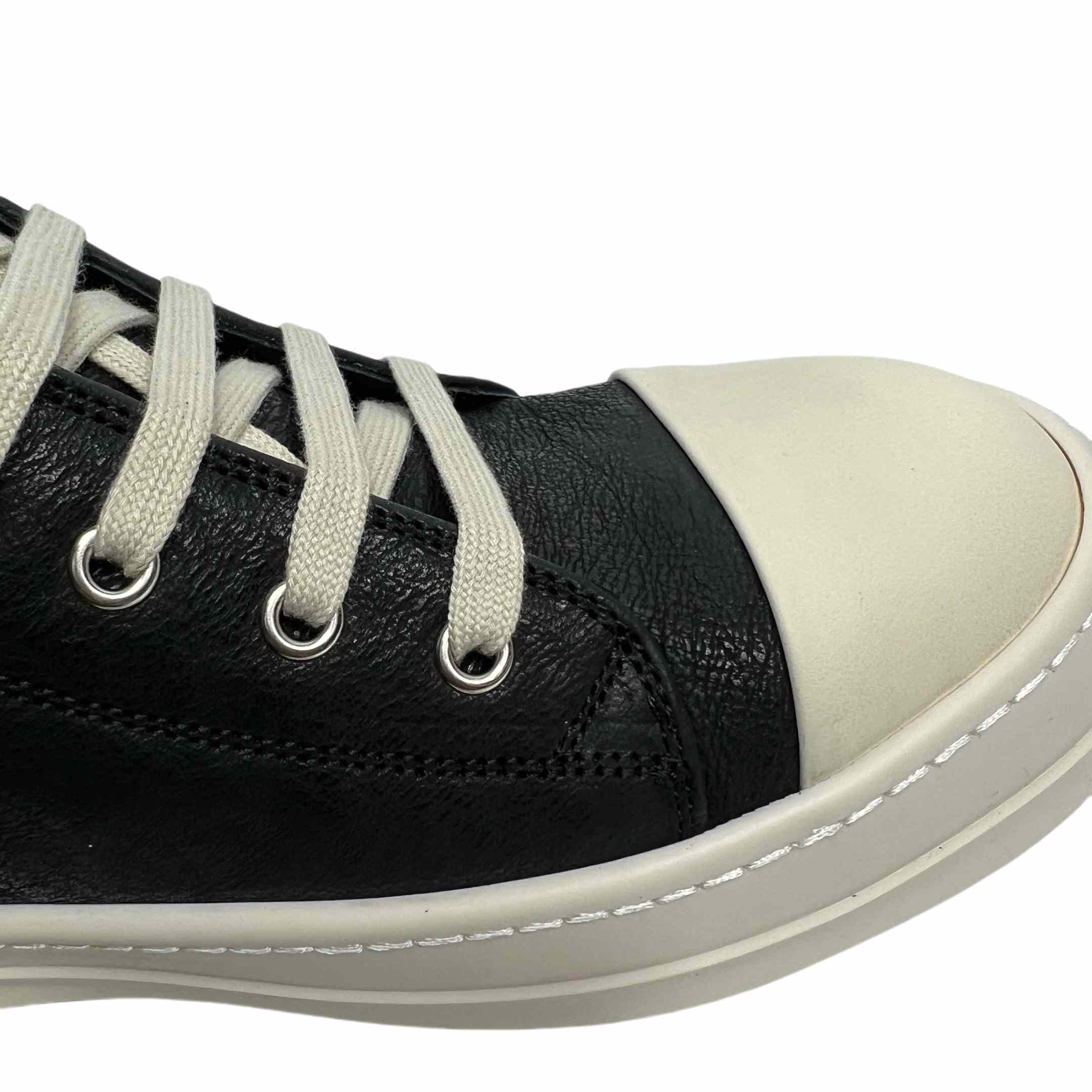 Rick Owens Leather Low-Top Sneakers - DopestKickz