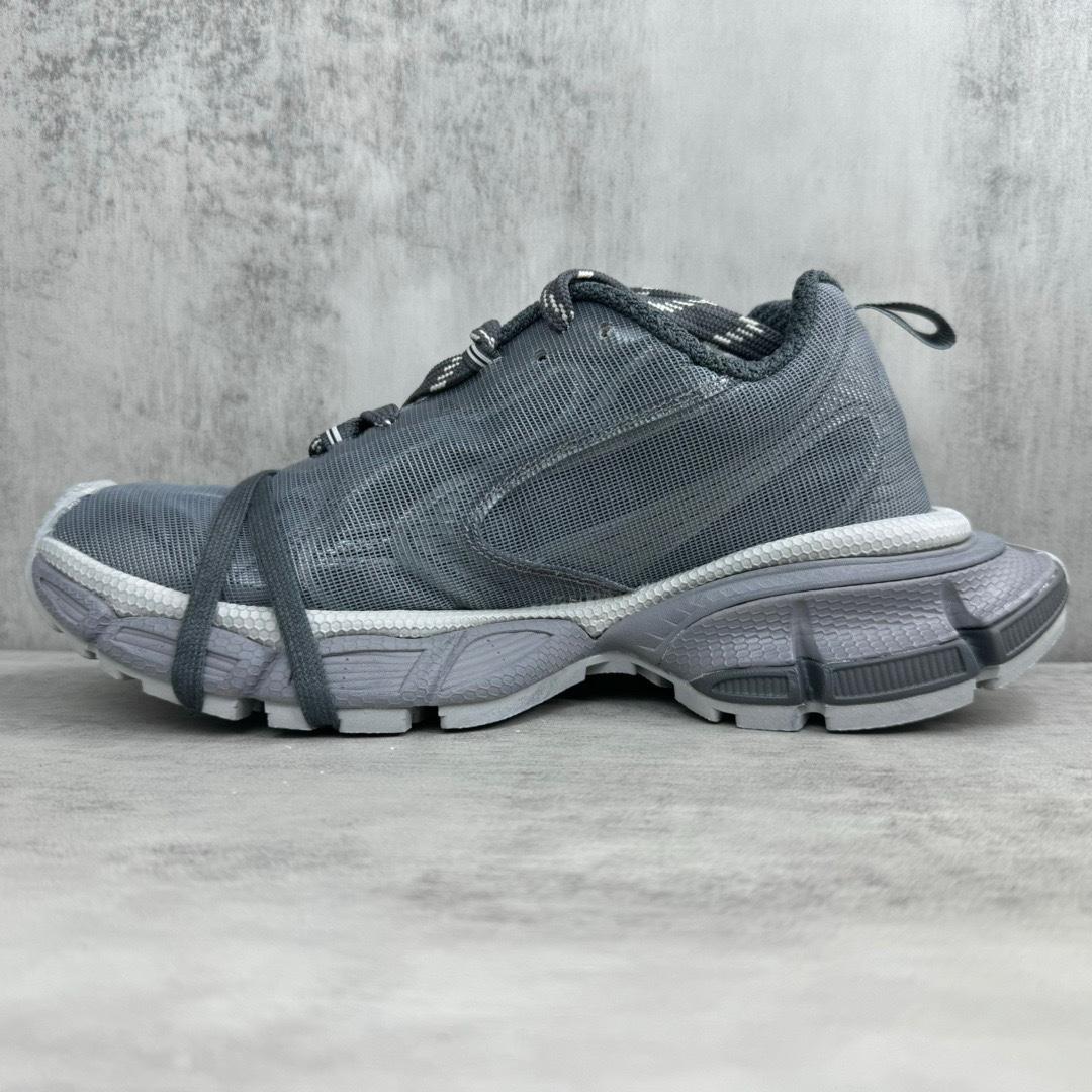 Balenciaga 3XL Net Sneaker In Grey Polyester - DopestKickz