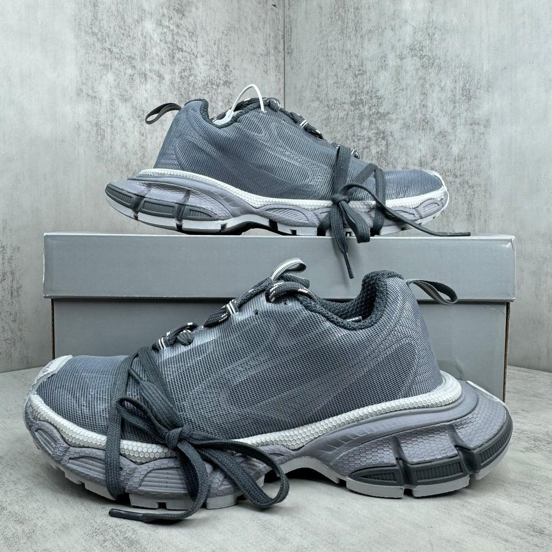 Balenciaga 3XL Net Sneaker In Grey Polyester - DopestKickz